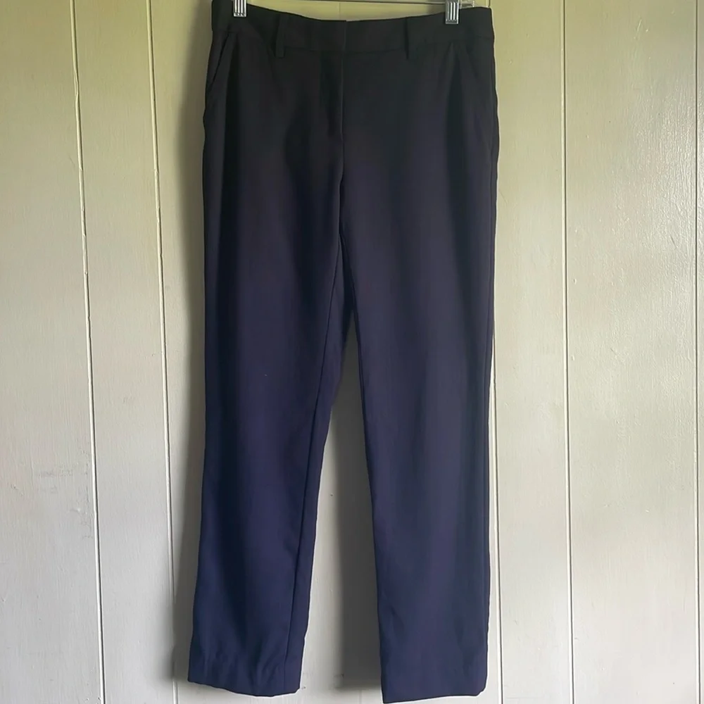 TORY BURCH navy blue wool trousers pants